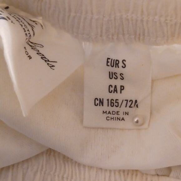 L.O.G.G. Label of Graded Goods White Lacr Mini Skirt Elastic Waist. Size S - Picture 8 of 8